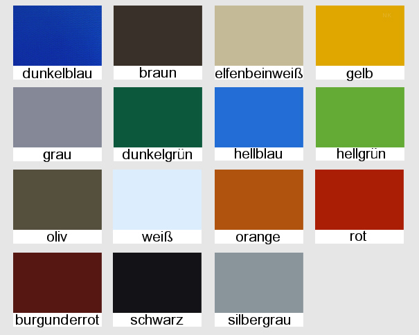 PVC-Klebeband Farben