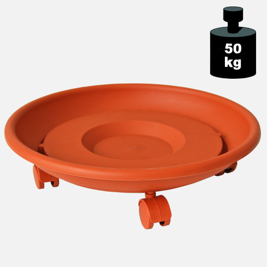 Wagen terracotta rund
